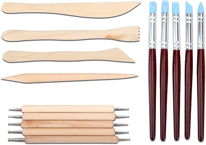 Blisstime 42pcs Pottery Tools, Clay Tools, Sculpting Tools, Pottery Kit, Air Dry Clay Tools, Pottery Clay Kit for Pottery Wheel, DIY Arts and Crafts