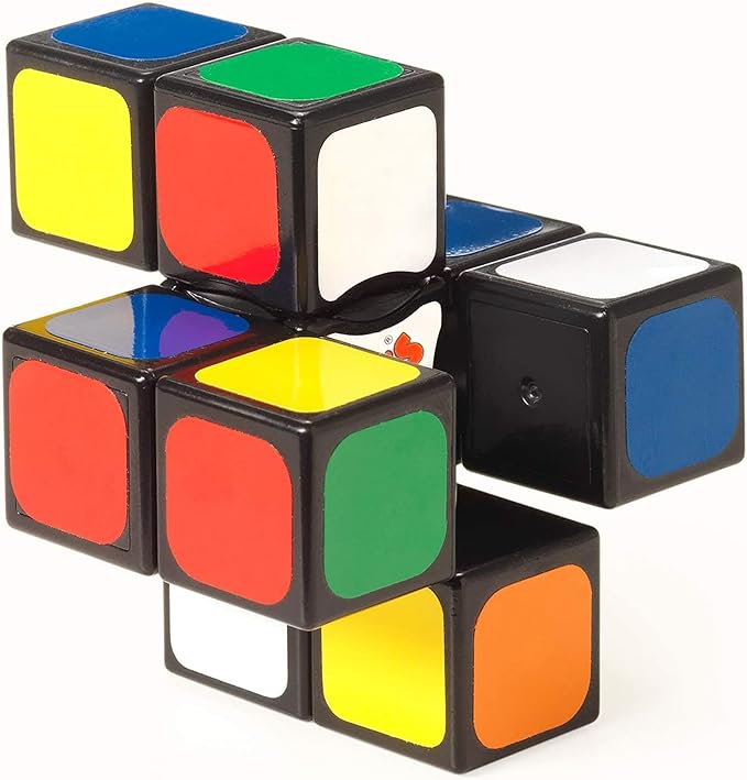 Rubik’s Cube, Edge, 3x3x1 Rubik’s Cube for Beginners Single Layer Puzzle Retro Educational Brain Teaser Travel Fidget Toy for Adults & Kids Ages 8+