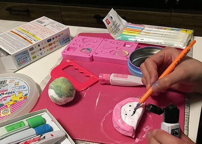 YACHIYO DAISO Soft Clay Lightweight Fluffy Packs (4 Set, White)