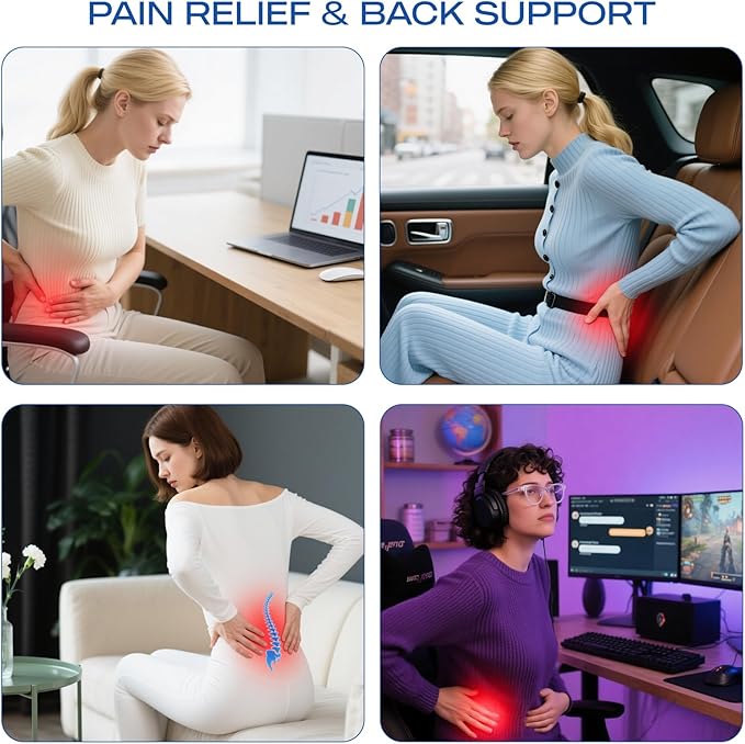 Skechers Women’s Lumbar Pillow, Memory Foam Lumbar Support Pillow for Office,Chair Lower Back Pain Relief Lumbar Pillow,Ergonomic Design Back Support Pillow for Office Chair,Car,Home,Travel,Green