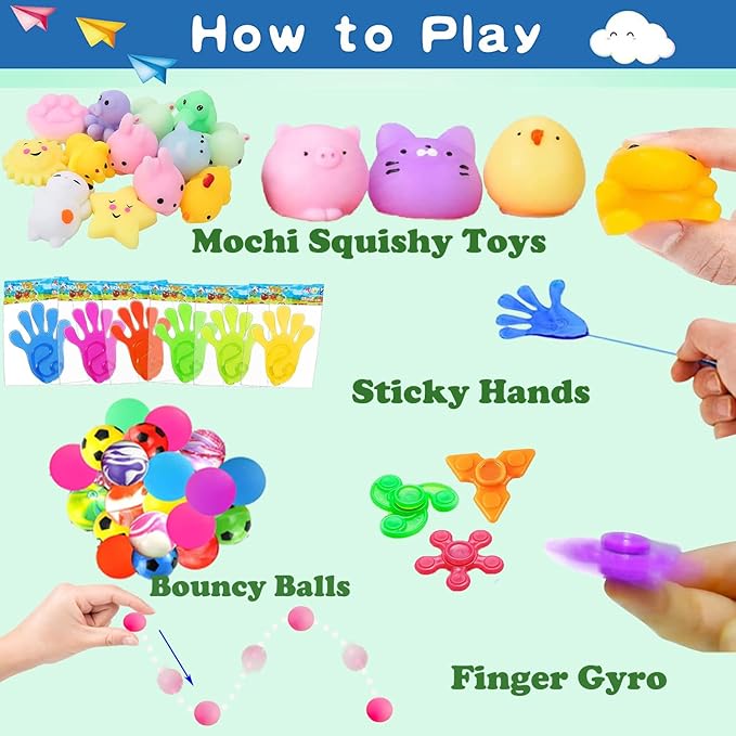 120 Pcs Party Favors for Kids, Treasure Box Toys for Classroom, Goodie Bag Stuffers, Pinata Filler, Treasure Cheast for Kids Prizes, Carnival Prizes Box Toys, Return Gifts for Kids Birthday 4-8-12