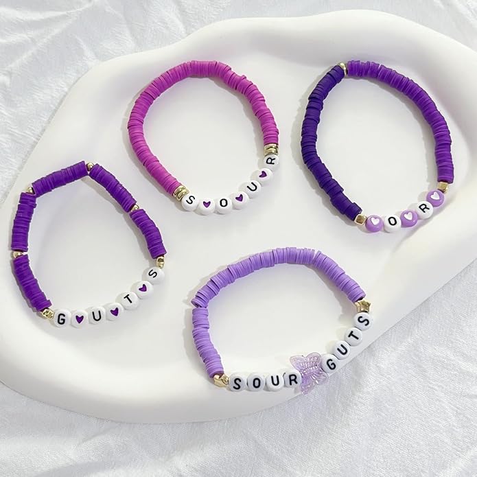 Handmade Stretch Friendship Bracelets for Teen Girls Singer Inspired Merch Outfits Decoration Girls Birthday Gifts Clay Beaded Friendship Bracelets Bulk for Music Fans