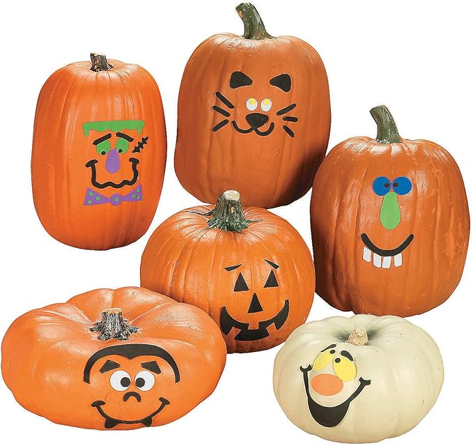 Foam Pumpkin Decorating Kit- 50 Pc - Crafts for Kids and Fun Home Activities