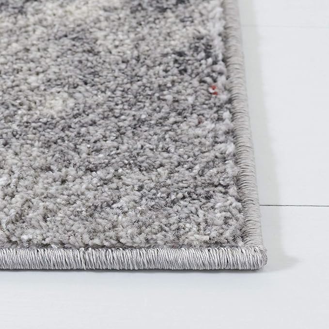 SAFAVIEH Adirondack Collection Accent Rug - 4' x 6', Orange & Grey, Modern Abstract Design, Non-Shedding & Easy Care, Ideal for High Traffic Areas in Entryway, Living Room, Bedroom (ADR134P)