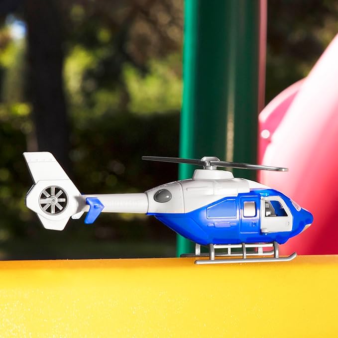 Driven by Battat – Micro 1:24 Scale – Helicopter Toy with Lights and Sound – Open-able Doors – Rescue Helicopter for Kids Age 3+