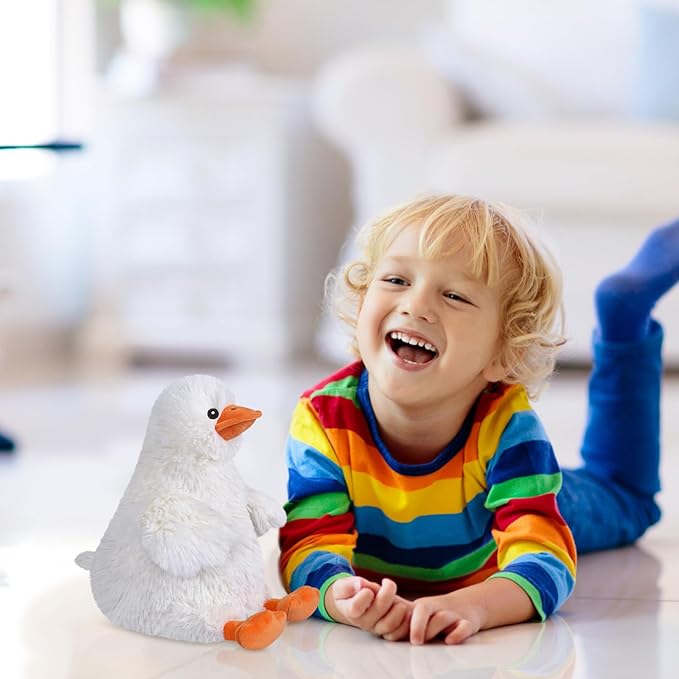 Coolable & Heatable Duck Stuffed Animals, Microwavable Stuffed Animal for Heat Therapy & Stress Relief, Cuddly Warm Duck Plush Toy Heating Pad, Cute Duckling Gifts for Women & Kids