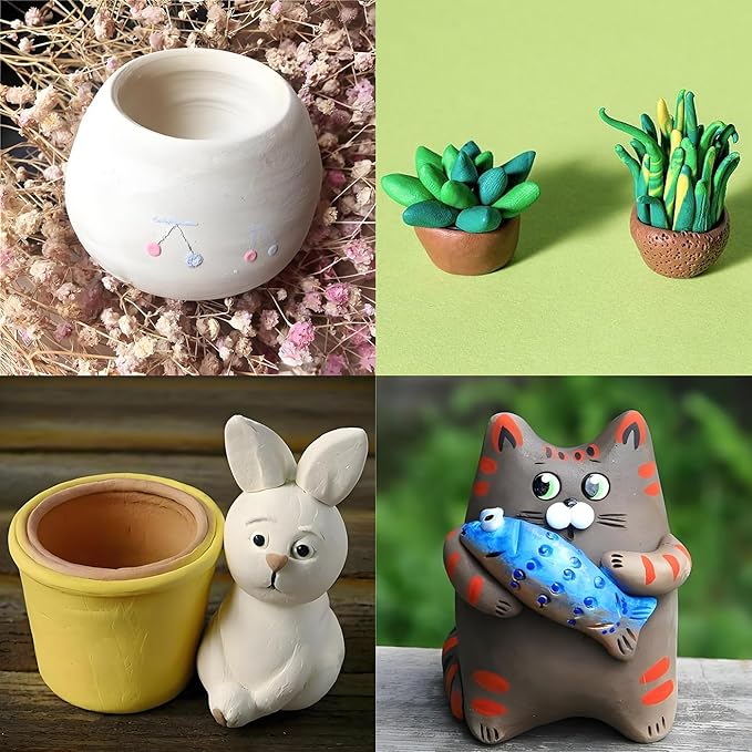 ReArt Stone Air-Dry Clay Modelling, 2.2 pounds Ideal for Beginners and Advanced Sculptors All-Purpose Modeling Clay (Terracotta)