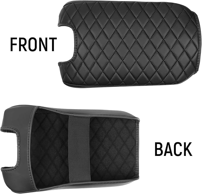 Bercicci Center Console Armrest Cover Compatible with Honda 2008-2012 Accord Accessories Leather Material Center Console Liner Protection