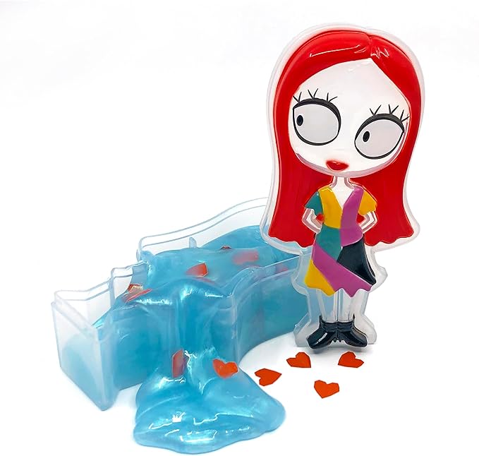 CRA-Z-Slimy The Nightmare Before Christmas Sally Slime Toy - Glossy, Stretchy, Sally Slime with Heart Shaped Confetti Mix-Ins for Boys and Girls, The Nightmare Before Christmas Kids Toy Gift