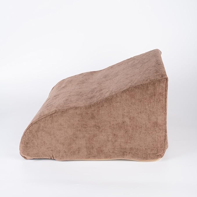 Foot Rest for Under Desk at Work Ergonomic Under Desk Footrest,Support Foot Pillow Double-Sided Footstool, for Office, Home & Gaming Leg Elevation Pillow Brown