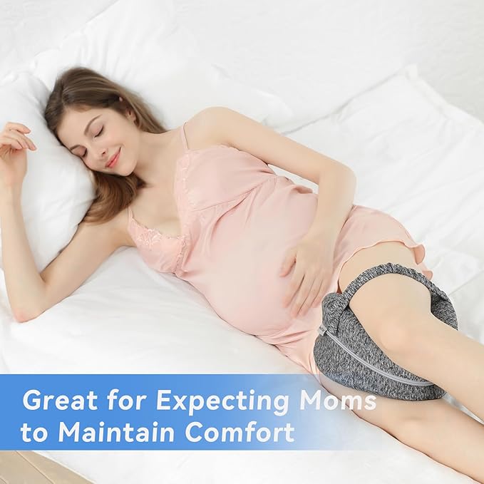 BEAUTRIP Leg Pillow | Ergonomic Side Sleeping Pillows | Memory Foam Knee Pillow with Strap for Side Sleeper | Leg Support Cushion with Removable and Washable Cover