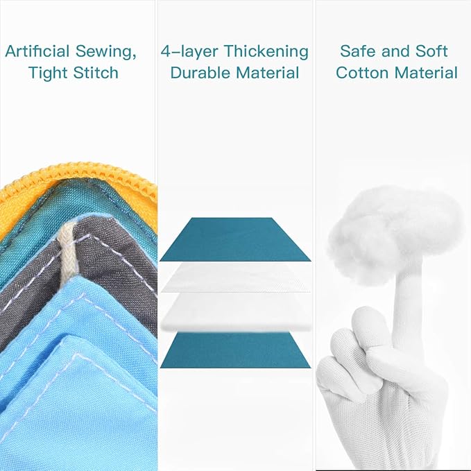 beiens Quiet Book Montessori Toys, Busy Board for Toddlers 1 2 3 4, Toddler Activities Busy Book, Toddlers Travel Toy, Sensory 3D Cloth Books for Infants Baby Boys and Girls Gift