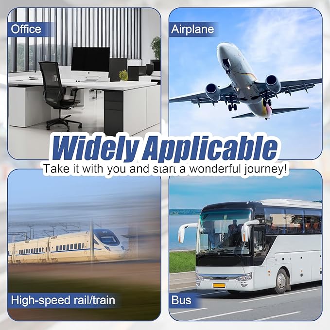 2pc Travel Foot Hammock – Portable Hanging Foot Rest for Airplane, Train, Office & Home – Adjustable Strap, Comfortable & Ergonomic Leg Support for Long Flights, Swollen Feet Relief