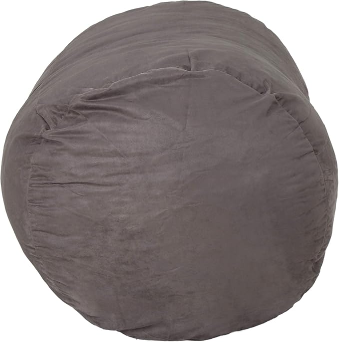 Christopher Knight Home Nyla Fabric Bean Bag, Charcoal, Small