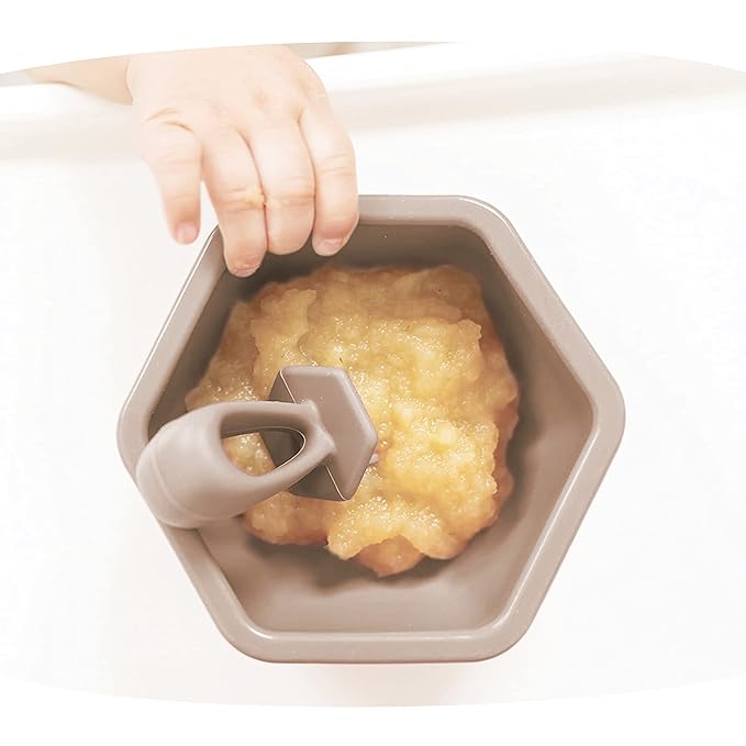 Tiny Twinkle Silicone Training Utensils - Baby Spoons and Baby Forks For Self-Feeding Training - Silicone Baby Led Weaning Utensils For Toddlers And Babies 6-24 Months - Baby Feeding Supplies (Sand)