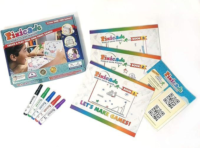 Transform Creative Drawings to Animated Playable Kids Games On Your Mobile Device - Build Your Own Video Game - Gifts for 10 Year Old Girl, Boys - Award Winning STEM Toys for Ages 6-12+