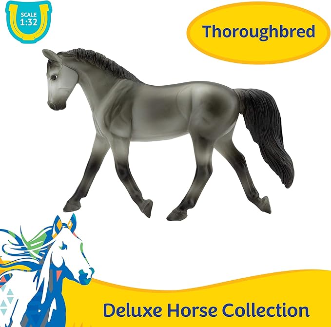 Breyer Stablemates Deluxe Horse Collection - 8 Figures, 1:32 Scale, 3.75"x2.5", Model #6058