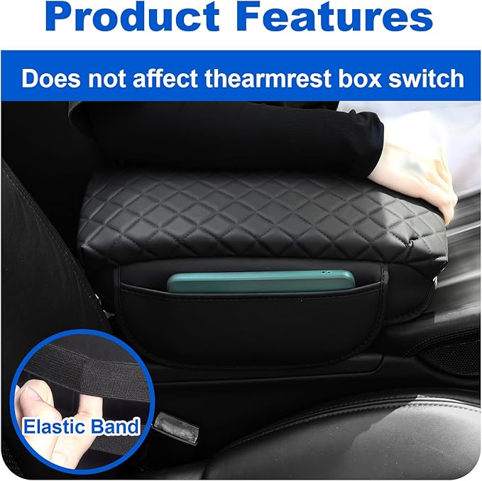 BreTrewri Center Armrest Console Pad Cover for Honda Civic 2012 2013 2014 2015 Civic Armrest Lips Cover Accessories (1215 Civic)