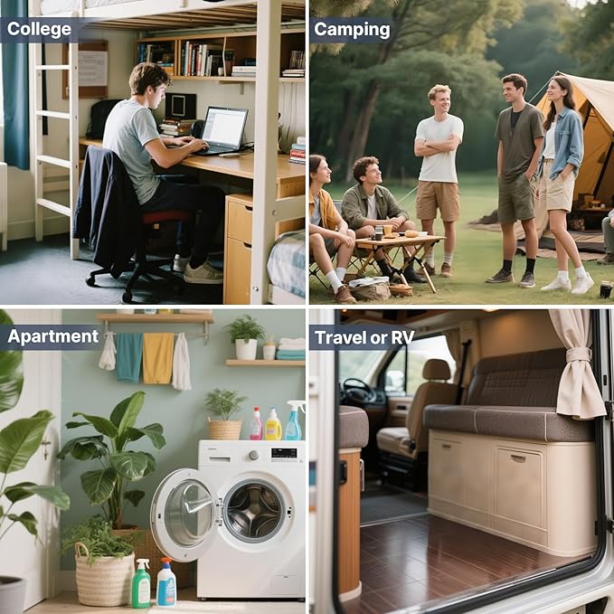 Bukere Laundry Backpack for College Students Dorm Essentials, Extra Large 90L Hanging Bag with Adjustable Shoulder Straps, Portable Laundry Tote for Apartment, Laundromat, Travel