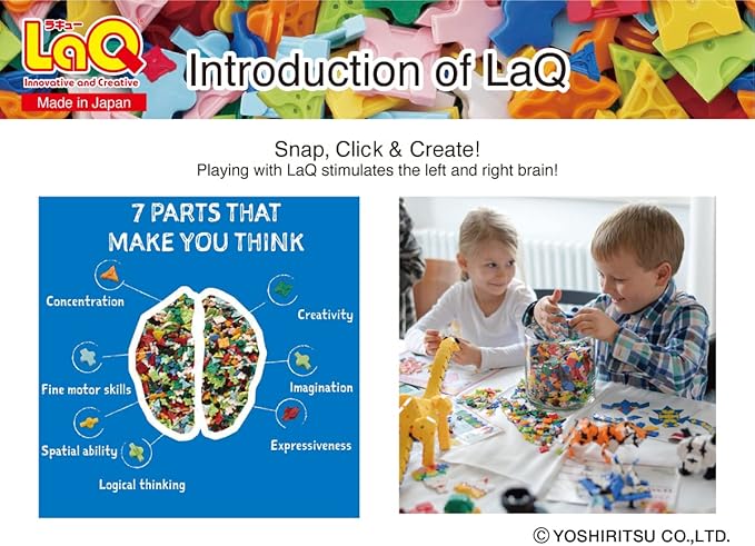 LaQ Hamacron Constructor Emergency Vehicles | 313 Pieces | 7 Models | Age 5+ | Creative, Educational Construction Toy Block | Made in Japan