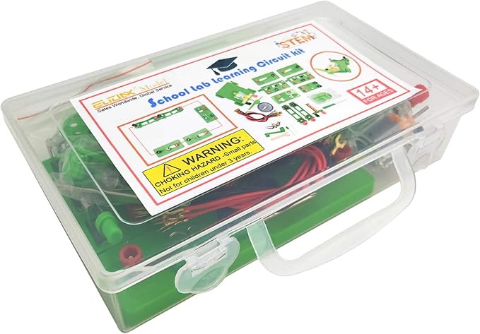 EUDAX Physics Science Lab Learning Circuit kit,Electricity Experiment Set,Building Circuits for Kids Junior Senior High School Students (Upgrade kit)