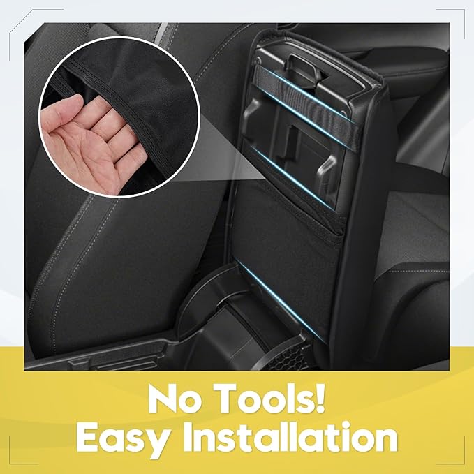 FIILINES Center Console Cover Fit for 2023-2026 Honda CRV, Armrest Cover Pad Cushion Protector for CRV Accessories Armrest Cover Anti-Scratch Center Console Pad Armrest Box Cover