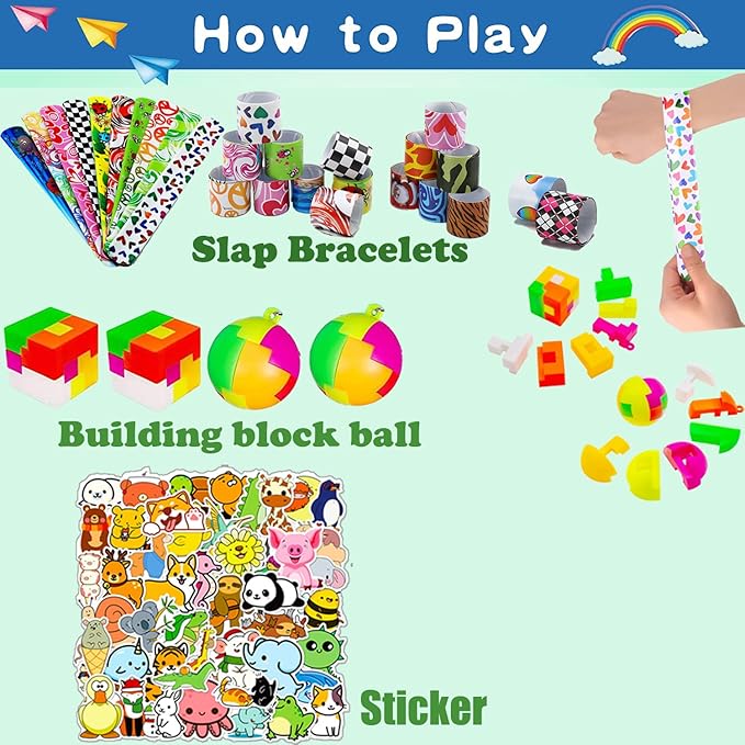 120 Pcs Party Favors for Kids, Treasure Box Toys for Classroom, Goodie Bag Stuffers, Pinata Filler, Treasure Cheast for Kids Prizes, Carnival Prizes Box Toys, Return Gifts for Kids Birthday 4-8-12