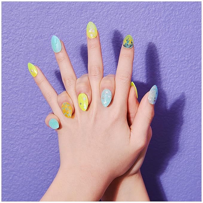 Cool Maker, GO GLAM Nail Surprise Shimmer Exclusive Manicure Set with 2 Press on Nails Styles and More, Nail Kit Kids Toys for Ages 8 and up