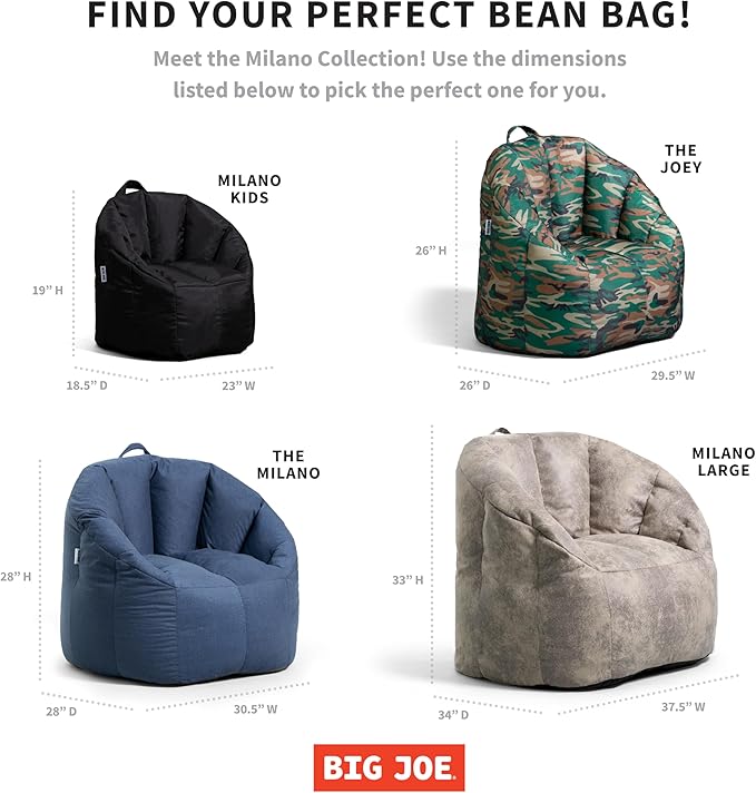 Big Joe Milano Smartmax Green Woodland Camo Beanbag Chair