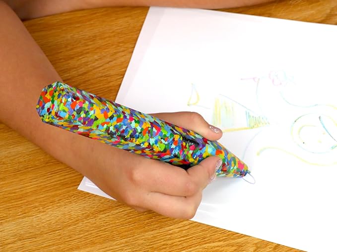 Kid Made Modern Giant Crayon for Toddlers & Kids Ages 3+ - Coloring Non Toxic Big Jumbo Crayon - Thick & Easy Grip Large Crayon for Classroom Kindergarten or Preschool (1 Pack)