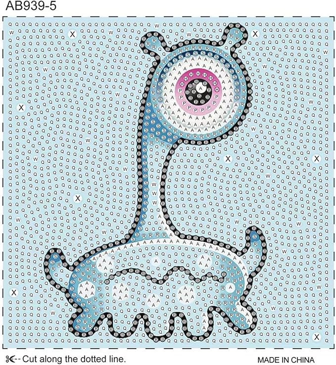 Junrife 5D Diamond Craft Kits Stickers for Kids,Gem Kids' Paint by Number Kits Mosaic Sticker - Best Gifts for Girls Over Ages 6 Easy for Kids Adult Beginners