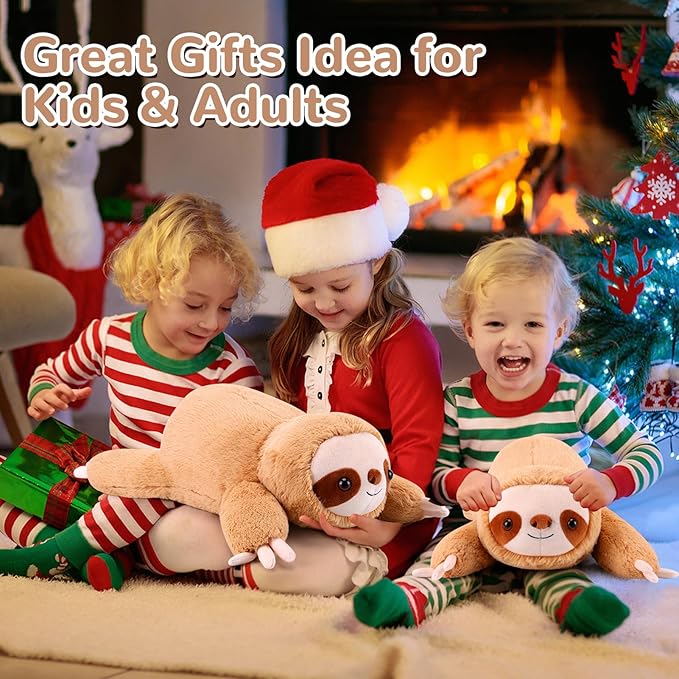 Sloth Weighted Stuffed Animals - 28 Inch 5.0 Pounds Weighted Plushies Sloth Stuffed Animal - Large Plush Pillow - Cute Plush Toy Gifts for Kids & Adults (28" 5.0 lbs)