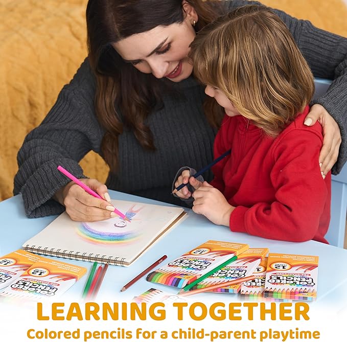 JOYIN 432 Count Colored Pencils Bulk, Pre-sharpened Colored Pencils for Kids 4+, Bulk Coloring Pencils School Supplies for Teachers, Classroom Prizes (12 Assorted Colors, Individual Pack of 36)