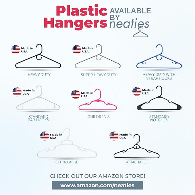 120pk Made in USA Baby Hangers | Kids Hangers for Children's Clothes, Toddler Outfits and Clothing | 20 50 100 Pack Available | Kid Plastic Hanger for Closet and Nursery | Child Kid Hangars (Peach)