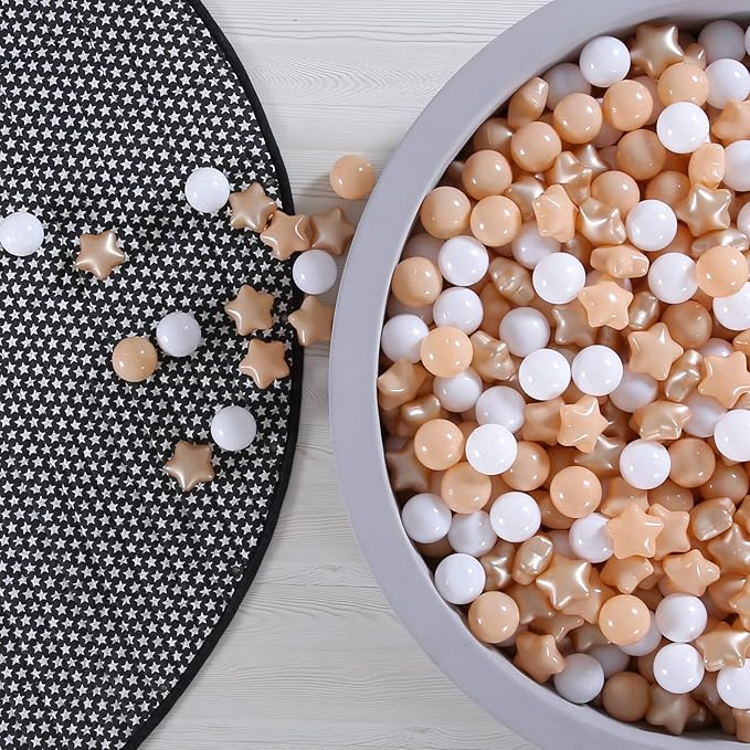 GOGOSO Ball Pit Balls for Toddles, Kids Plastic Balls for BallPit, Pool, Baby Party Accessories, Birthday Decoration 50 100 200 500 1000