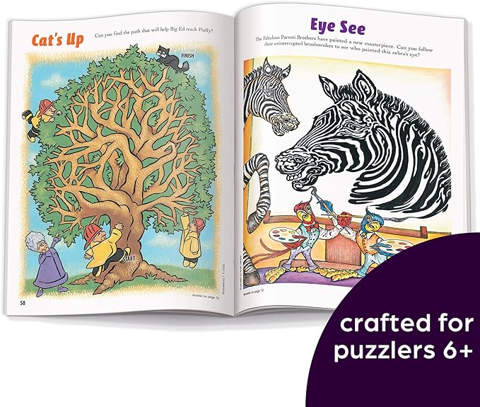 Highlights Amazing Mazes Expert Maze Books for Kids Ages 6 and Up, 144 Pages, 2-Pack of Activity Books for Kids, Screen Free Fun and Challenging Mazes for Kids