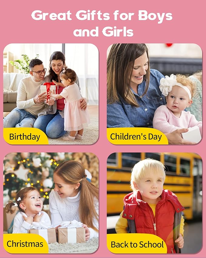 Toddler Toys for Girls 2-5 Years Old Gifts, Speech Autism Therapy Toys, Talking Flash Cards with 448 Sight Words, Learning Educational Montessori Sensory Toys for Autism Toddlers(Pink)