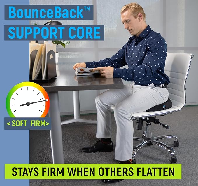 Deluxe Donut Pillow for Tailbone Pain Relief with Machine Washable Water Resistant Cover, Hemorrhoid Pillow for Sitting, Donut Cushion for Bed Sores, Pregnancy, Coccyx, Sciatica, Butt Pillows