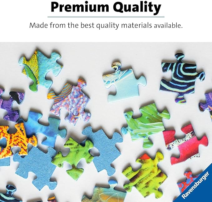 Ravensburger Underwater Wonders 100 Piece Jigsaw Puzzle for Kids - Fun and Educational Toy | Perfect Age Fit | Sustainable Wooden Pieces | Climate Pledge Friendly - 12972