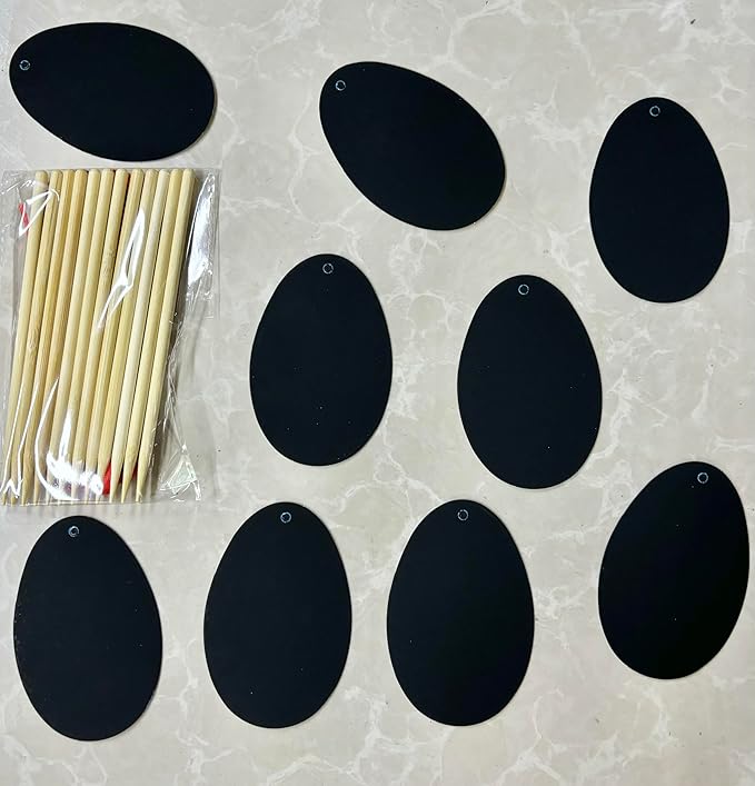 JULMELON 36 PCS Easter Egg Scratch Art for Kids, Rainbow Magic Scratch Paper Easter Crafts for Kids Easter Gifts School Classroom Activities Project Party Favors Basket Fillers