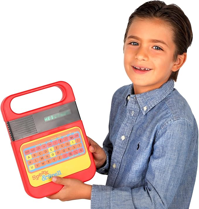 Speak & Spell Electronic Game - Educational Learning Toy, Spelling Games, 80s Retro Handheld Arcade, Autism Toys, Activity for Boys, Girls, Toddler, Ages 7+