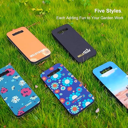 MELOTOUGH Garden Kneeling Pad, 1" Thick Soft NBR Foam Kneeling Pads for Gardening, Cleaning, Work - Lightweight & Comfortable, 15.75"x7.2" (Sunflower)