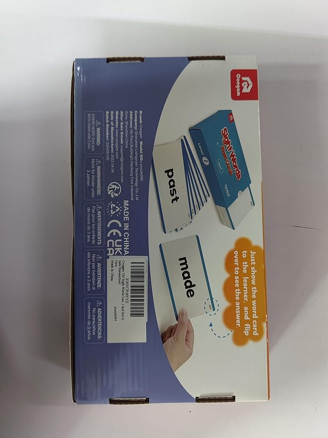 Coogam 520 Sight Words Learning Vocabulary Flash Cards, Dolch Fry High Frequency Sight Word Educational Montessori Toy for Pre-k Kindergarten 1st 2nd 3rd Grade Homeschool