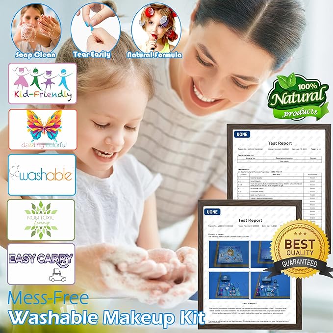 Kids Makeup Kit Girls Toys - Toys for Girls, Washable Make Up for Girls Princess, Non ToxicToddlers Pretend Cosmetic Kits,Age3-12 Year Old Birthday Gift