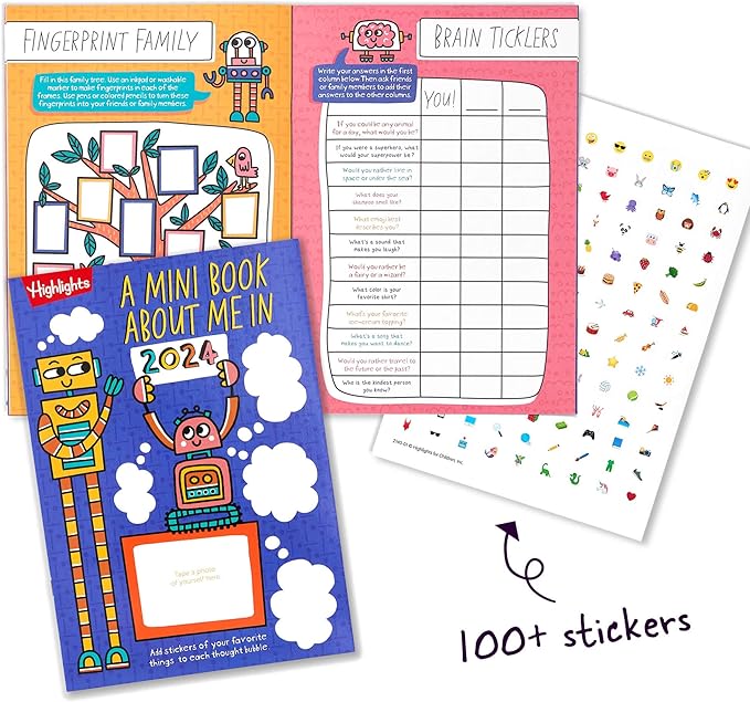 Highlights Hidden Pictures 2024 Activity Books for Kids Ages 6 and Up, 4-Book Set of Travel-Friendly Screen Free Seek and Find Fun, Books Double as Coloring Books