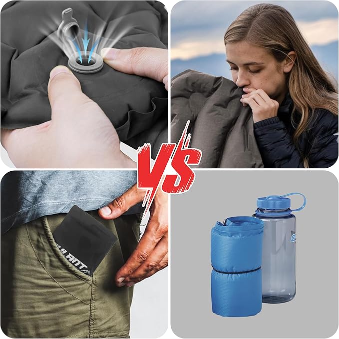 EULANT Lightweight Inflatable Seat Cushion Waterproof Air Cushion,Portable Travel Cushion Suitable for Camping Hiking Climbing Bleacher, Home and Office