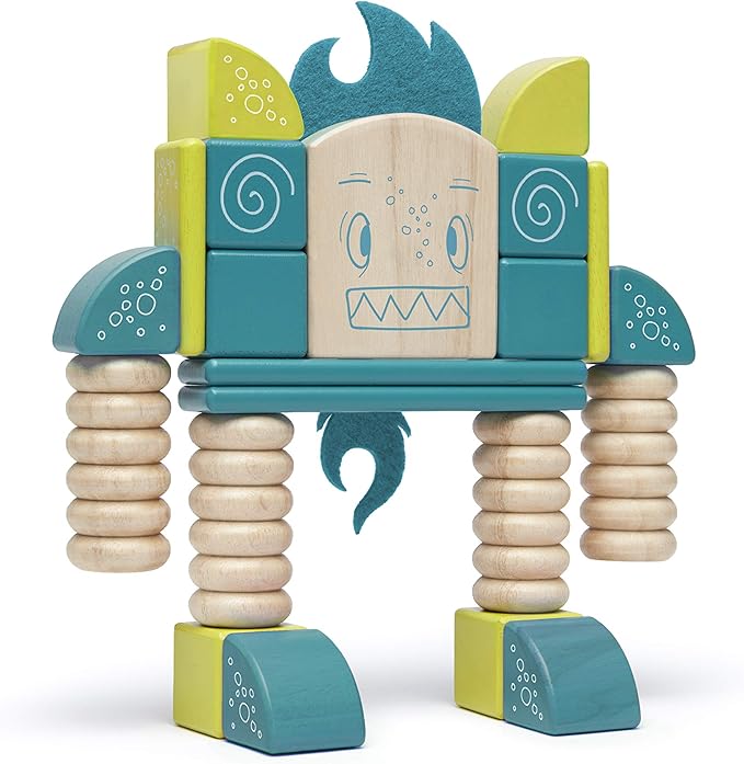 Tegu Beans & Tumtum Magnetic Wooden Block Set