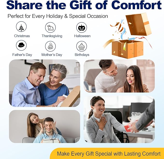 kingphenix Car Seat Cushion – Memory Foam Pad for Driving Comfort – Boosts Height and Relieves Coccyx & Lower Back Pain – Car, Truck, Office Chair (Leather & 4D Mesh Black)