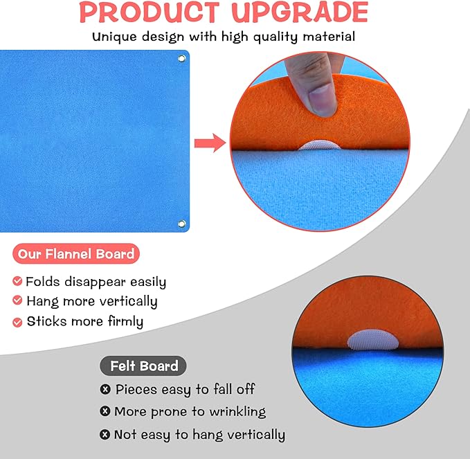 Craftstory 41 Pcs Under The Sea Teaching Felt Flannel Board for Toddlers 3.5 Ft Ocean Creature Storytelling Aquarium Interactive Sensory Wall Activity Play Mermaid Diver Shark Gifts Montessori Crafts