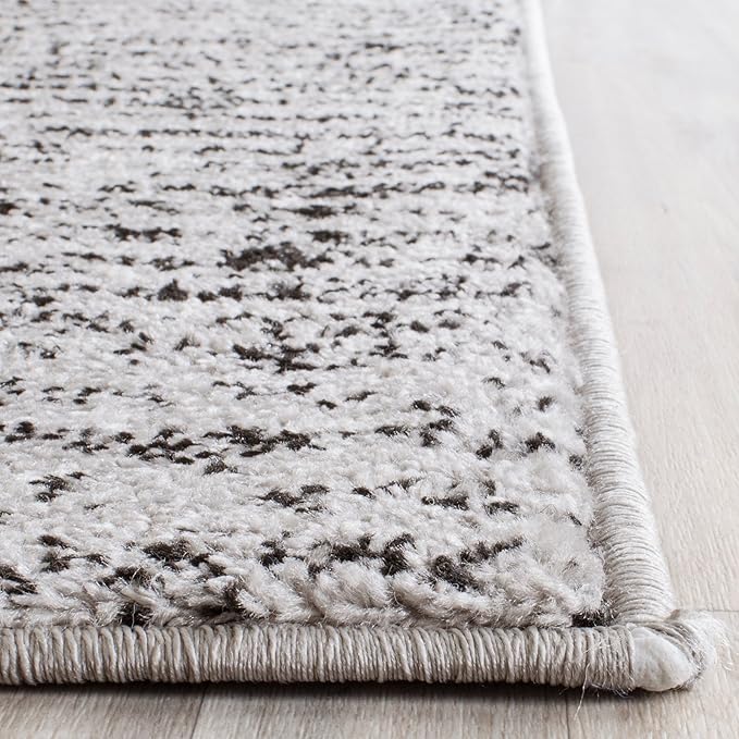 SAFAVIEH Adirondack Collection Accent Rug - 3' x 5', Ivory & Silver, Modern Abstract Design, Non-Shedding & Easy Care, Ideal for High Traffic Areas in Entryway, Living Room, Bedroom (ADR117B)